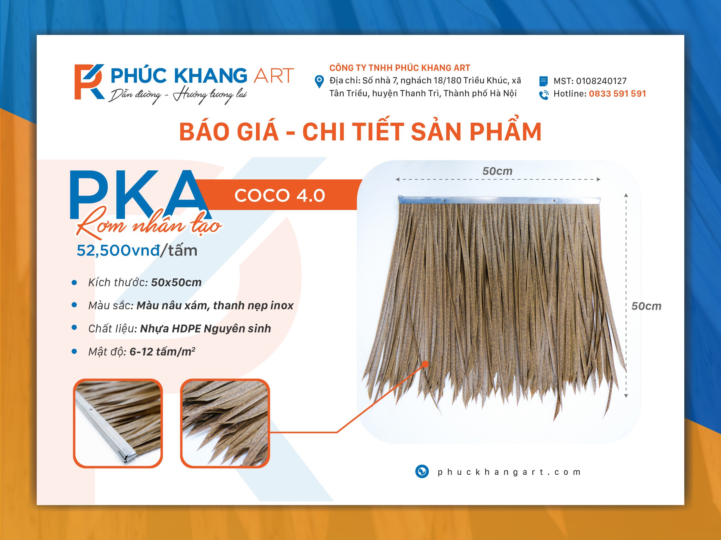 Bảng báo giá chi tiết rơm nhân tạo cập nhật mới nhất